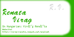 renata virag business card